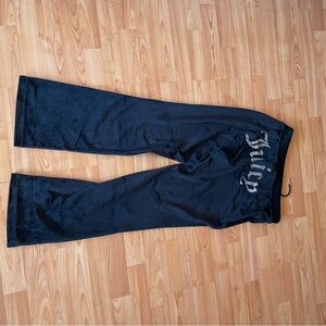 Juicy Couture Black Velour Pants